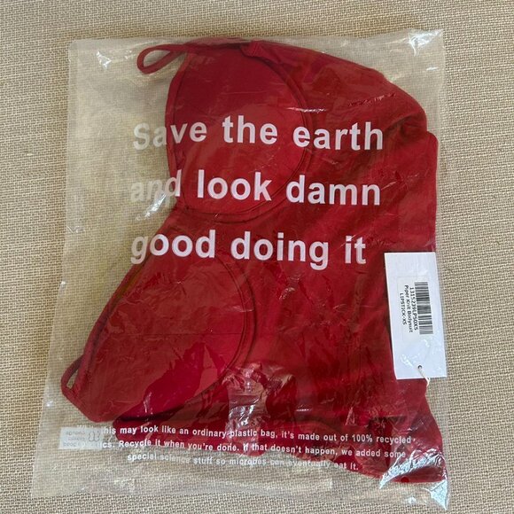 NWT Reformation Piper Knit Bodysuit XSmall Lipstick - Picture 4 of 6